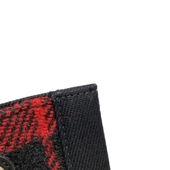 SAINT LAURENT PARIS Noe N/S tote bag Red Black Tweeds Canvas Leather 622-071625 - Picture 9 of 13